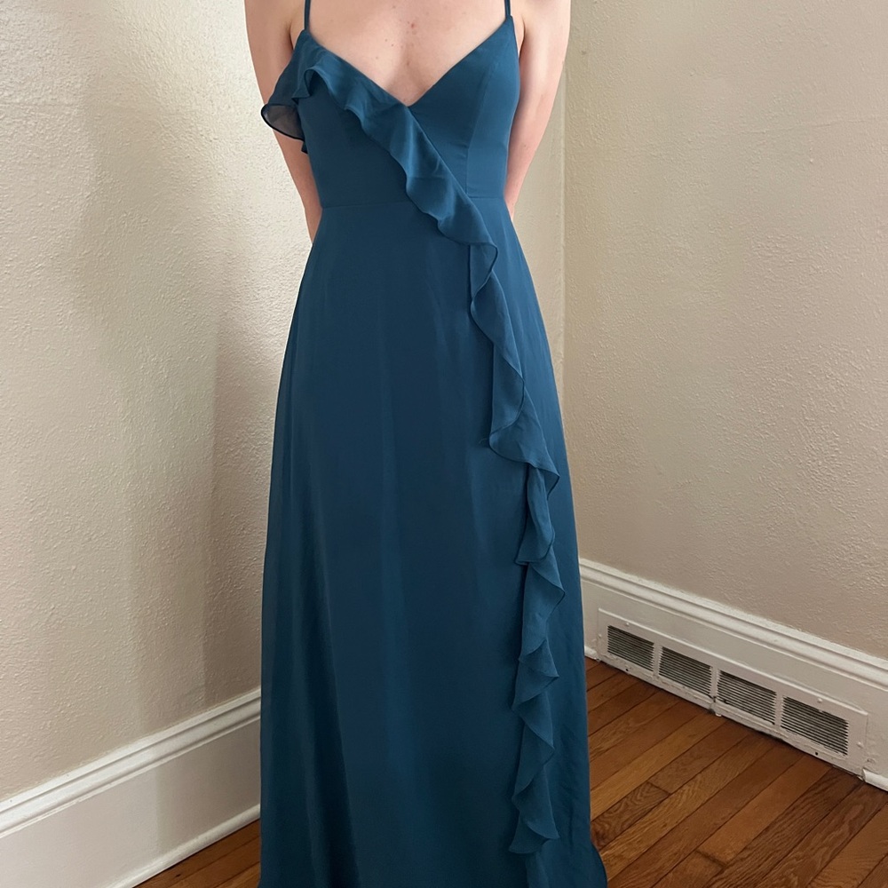 Elegant Teal Evening/Bridesmaid Gown